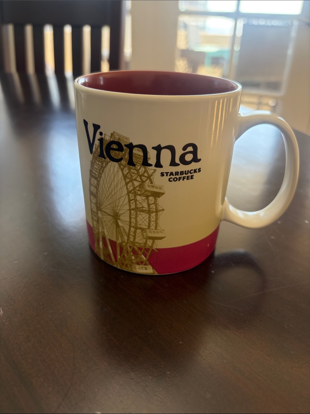 Starbucks Icon Vienna City Mug - Cream & Red Interior